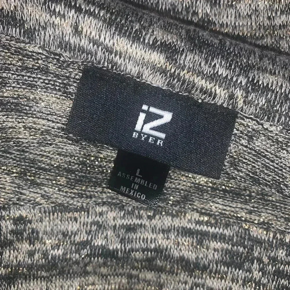 IZ Byer off the Shoulder gold fleck blouse - Picture 2 of 3